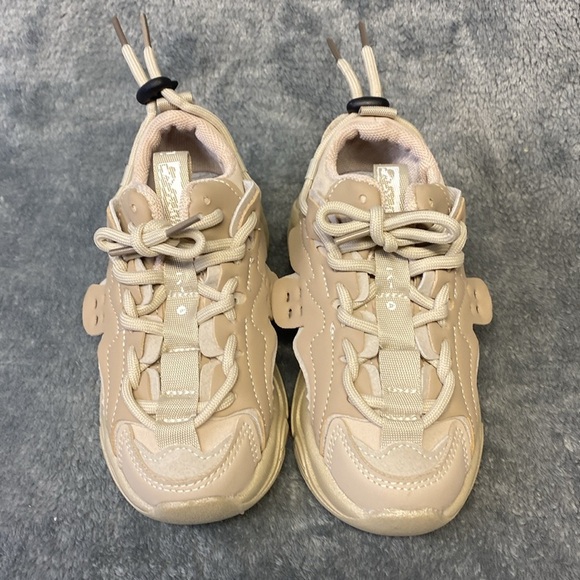 Boys Girls beige sneakers Lace Up Running Shoe Walking Non-Slip size‎ 27 - Picture 11 of 16